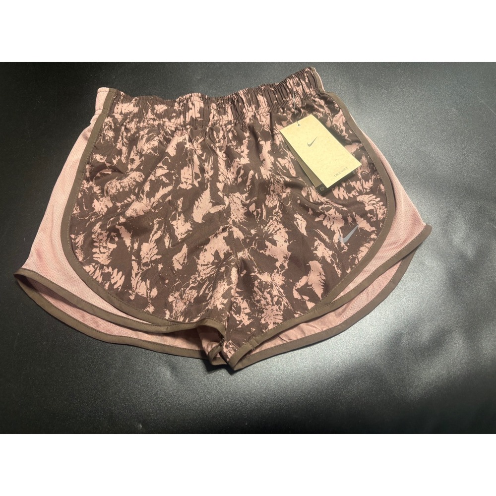 Nike NEW Dri-FIT Tempo Printed Running Shorts Smokey Mauve Size X-Small MSRP $38